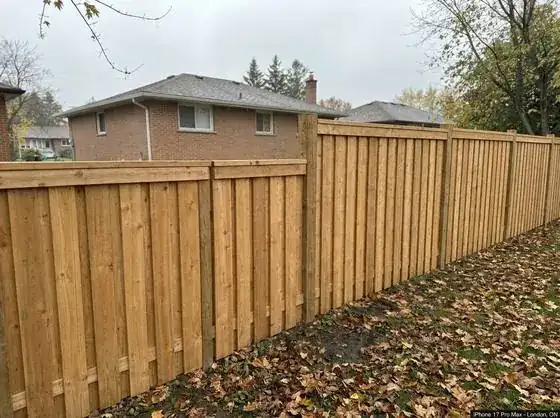 New cedar privacy fence